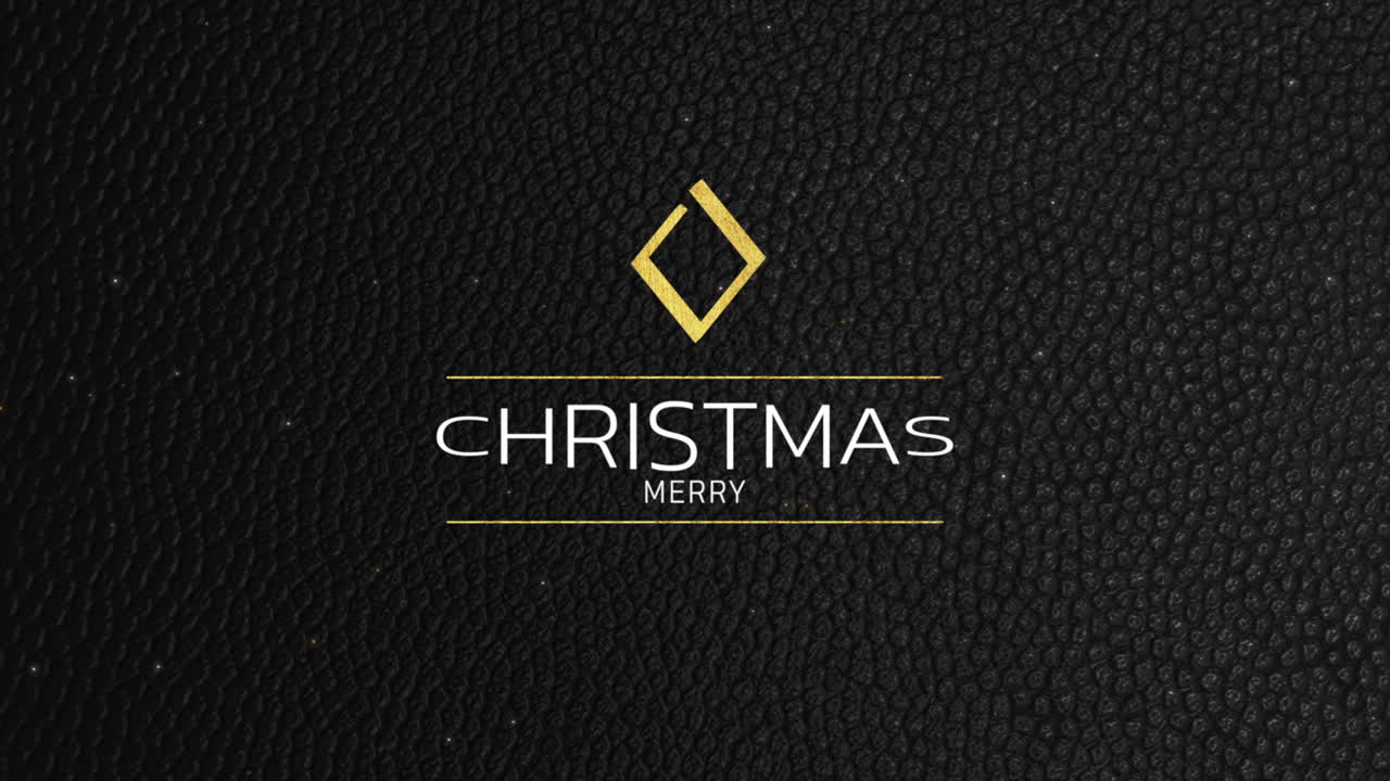 블랙 그라디언트 에 금색 선 을 가진 현대적 인 메리 크리스마스 텍스트