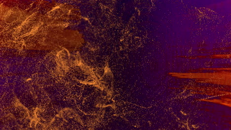 animation of moving glowing lights and waves over black background