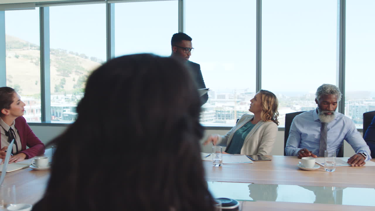 reunión de negocios en la sala de conferencias