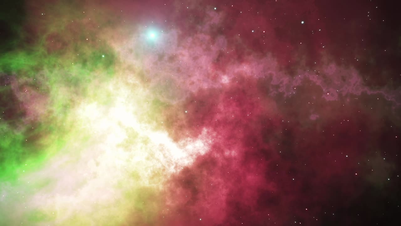 Colorful Nebula in Space