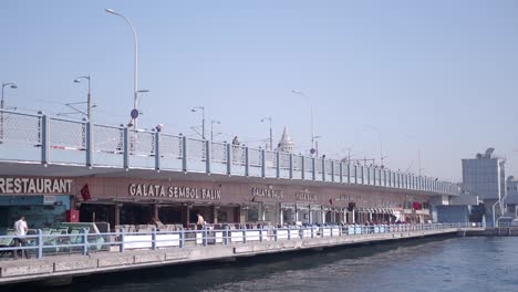 galata bridge in istanbul, turkey