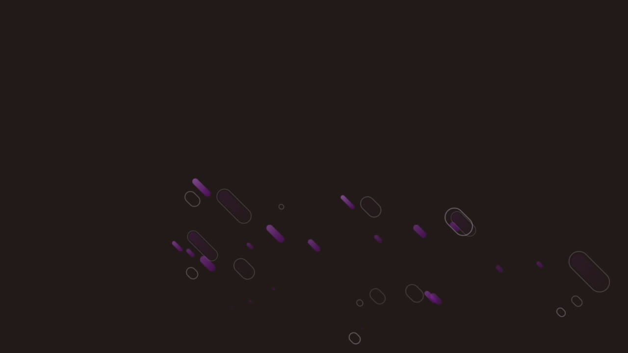 animación de senderos de luz púrpura en movimiento sobre un fondo negro