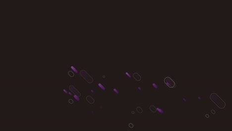 animación de senderos de luz púrpura en movimiento sobre un fondo negro