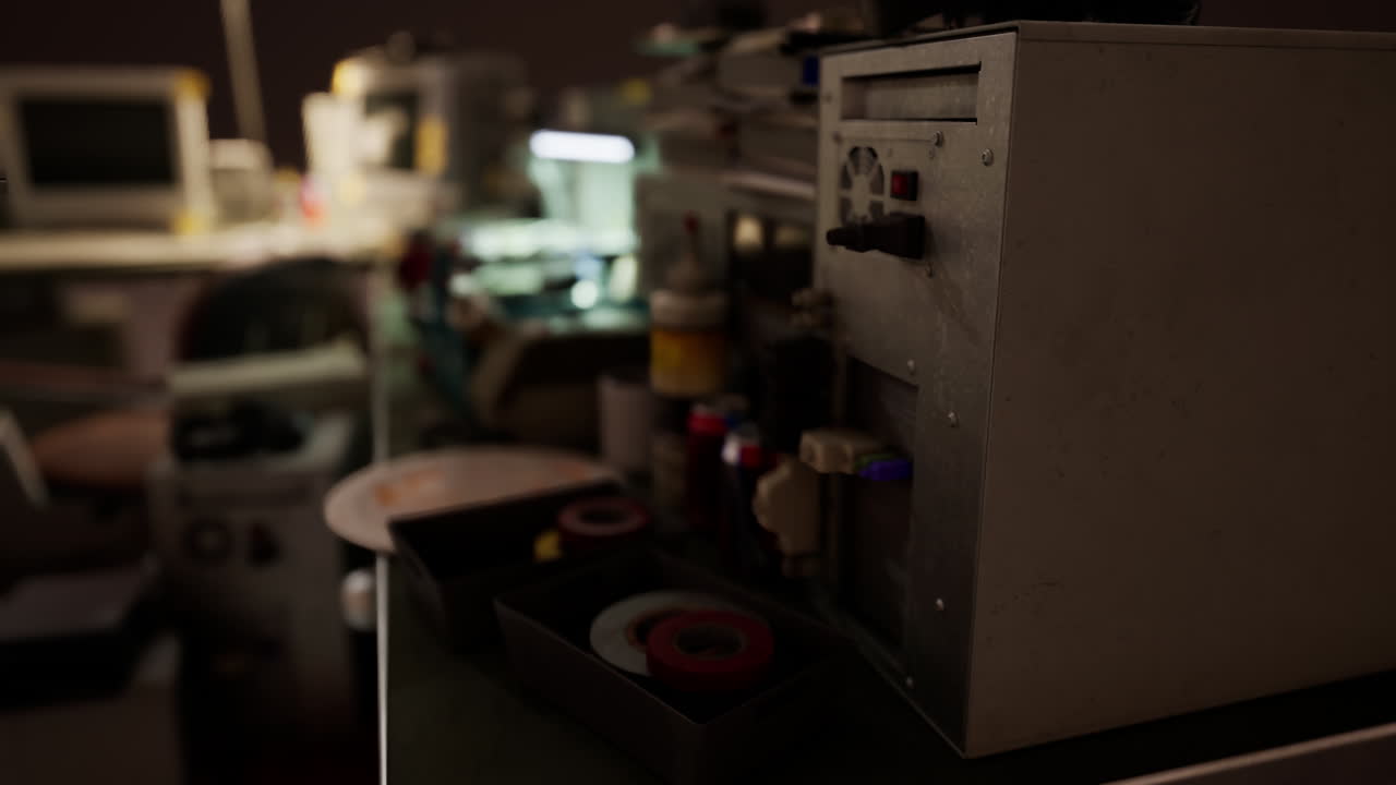 빈티지 레트로 컴퓨터 및 기타 장치