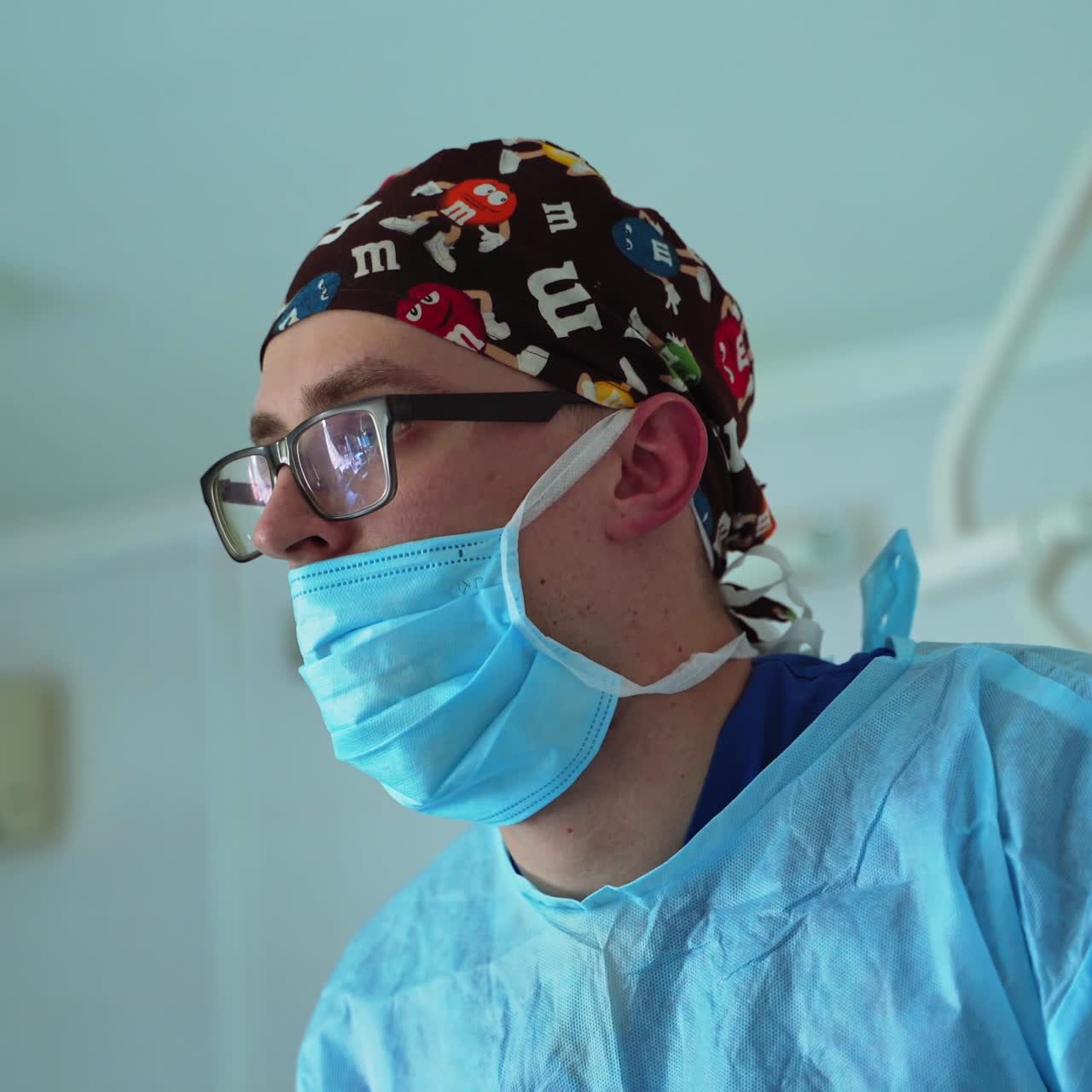 Surgeon at work in operating room
