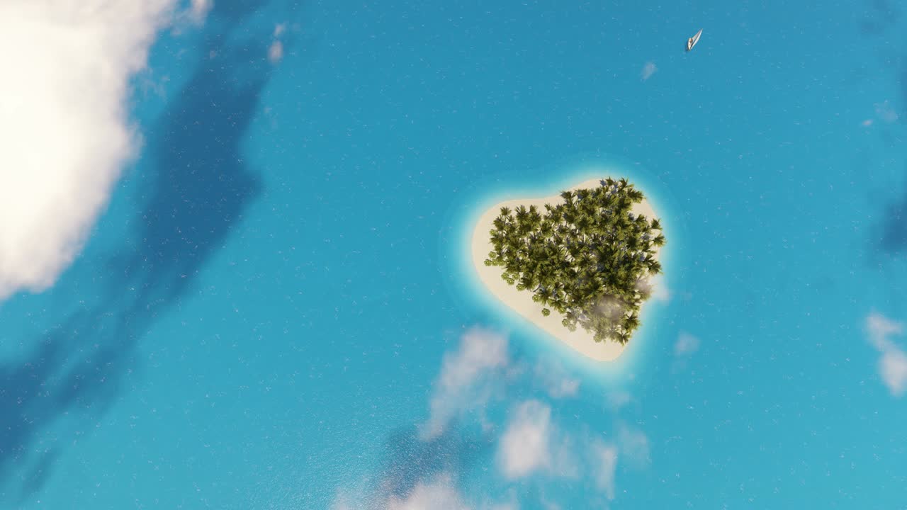 여행 컨셉, 섬 풍경, 파라다이스 바다 풍경, 이국적인 자연, 비즈니스 제트 일러스트레이션, 아름다운 하늘, 3d 비행기 운송 디자인