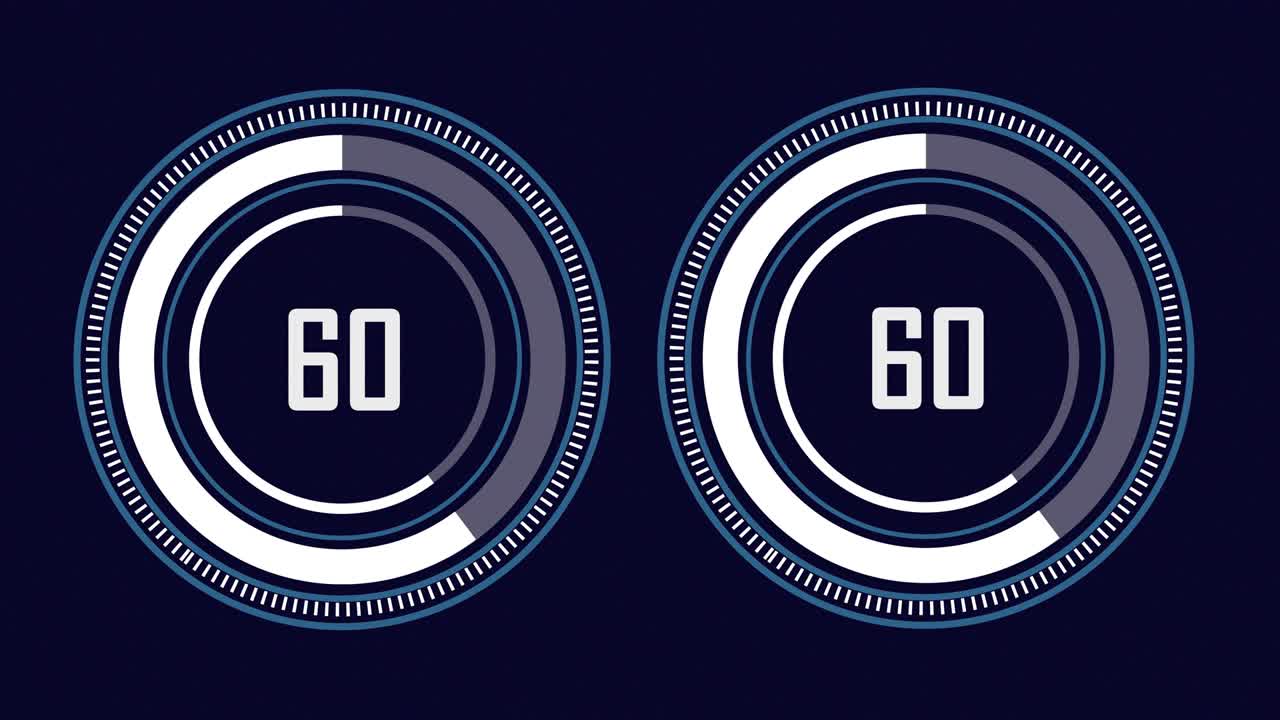 barra de progreso - estilo digital, diseño radial