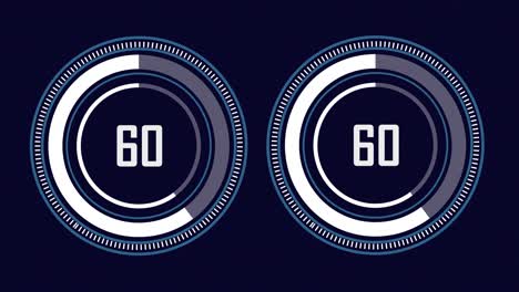 progress bar - digital style, radial design