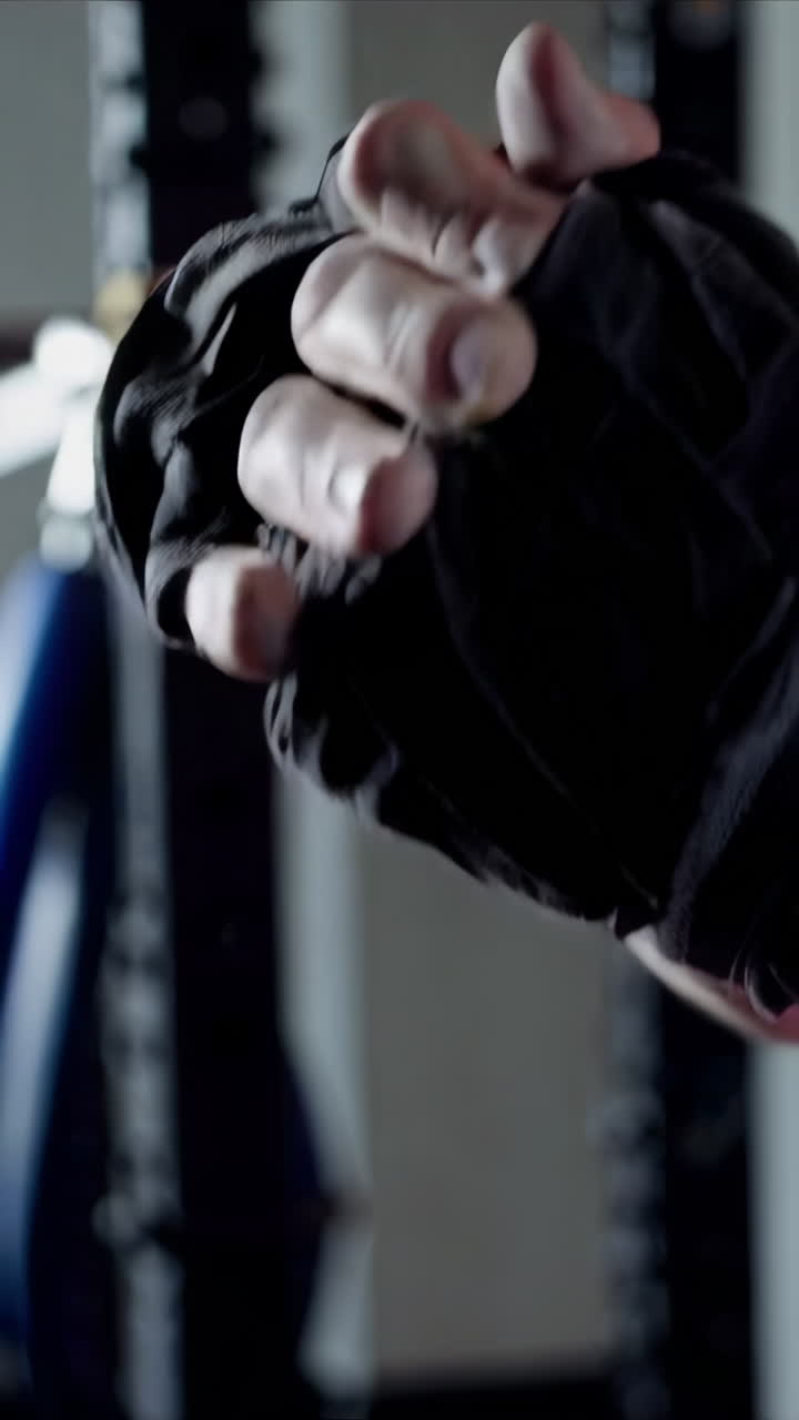 manos con guantes de boxeo