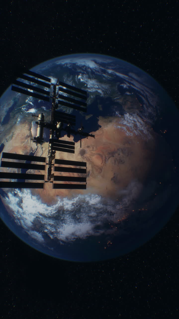 Stazione Spaziale Internazionale in orbita attorno alla Terra
