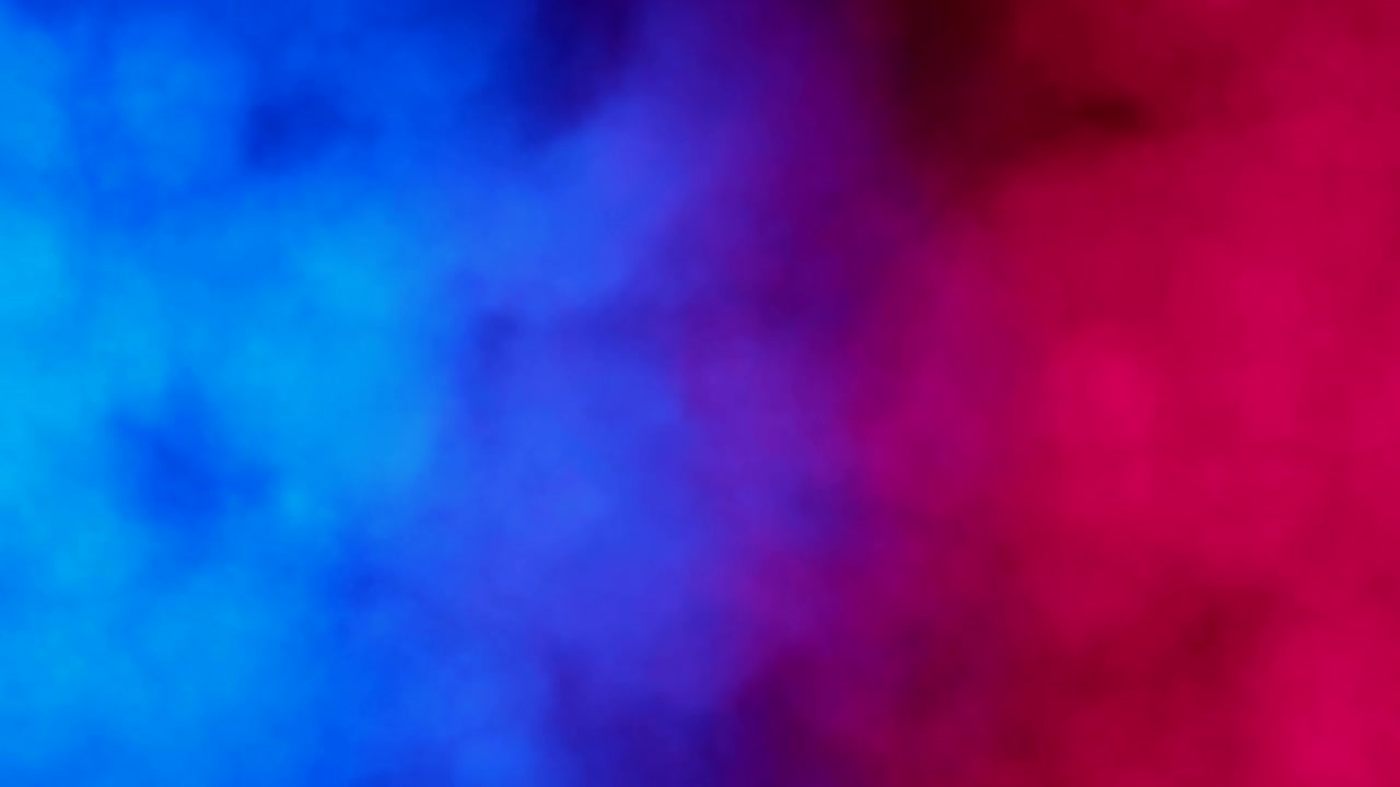 파란색과 빨간색 추상적인 연기 구름 패턴