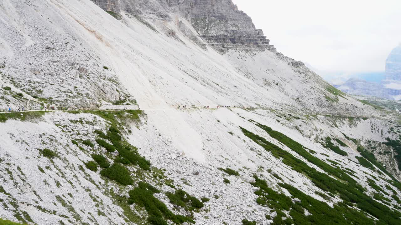Walkway at Tre Cime di Lavaredo in South Tyrol