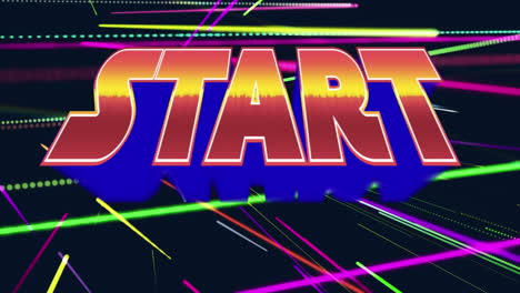 comienzo del juego de arcade