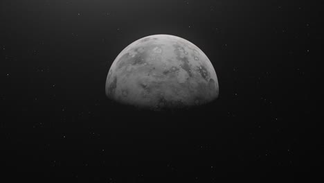 animación del planeta mercurio en el espacio ultraterrestre