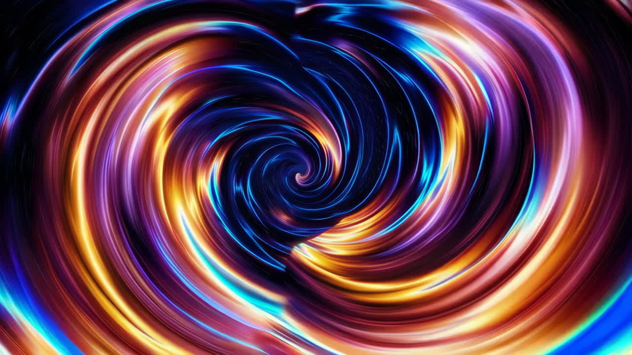 Abstract Colorful Spiral Vortex