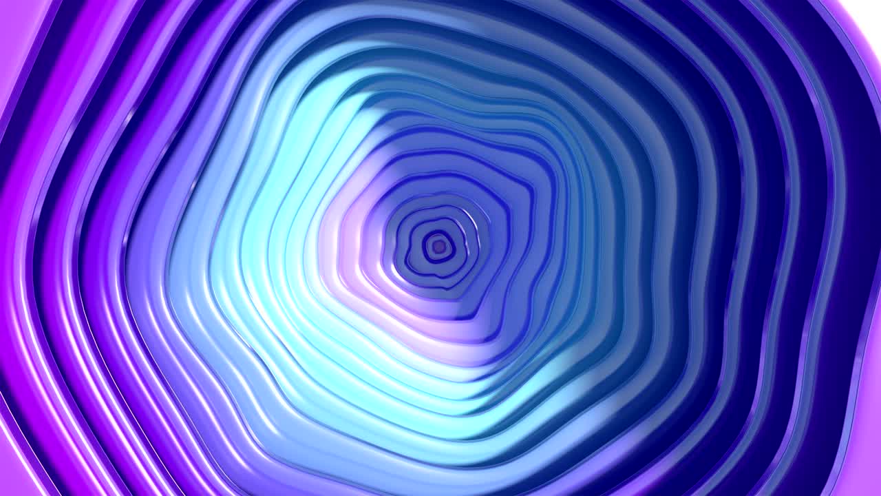 Abstract pattern of noise circles with the effect of waving. Colorfull clean rings animation.