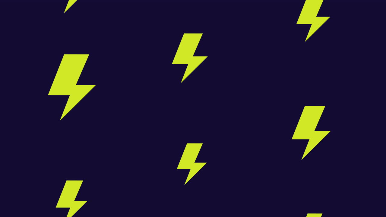 Neon Lightning Pattern