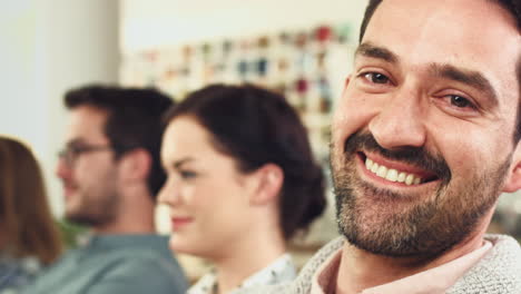 businessman portrait close up face smiling