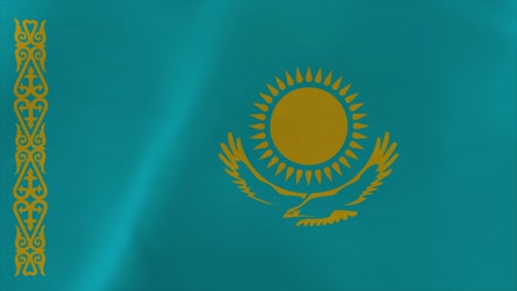 kazakhstan waving flag animation 4k moving wallpaper background