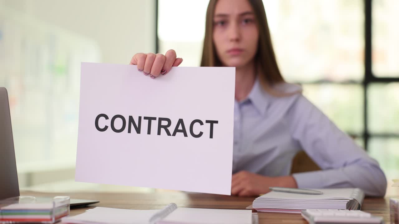 Contract in the office