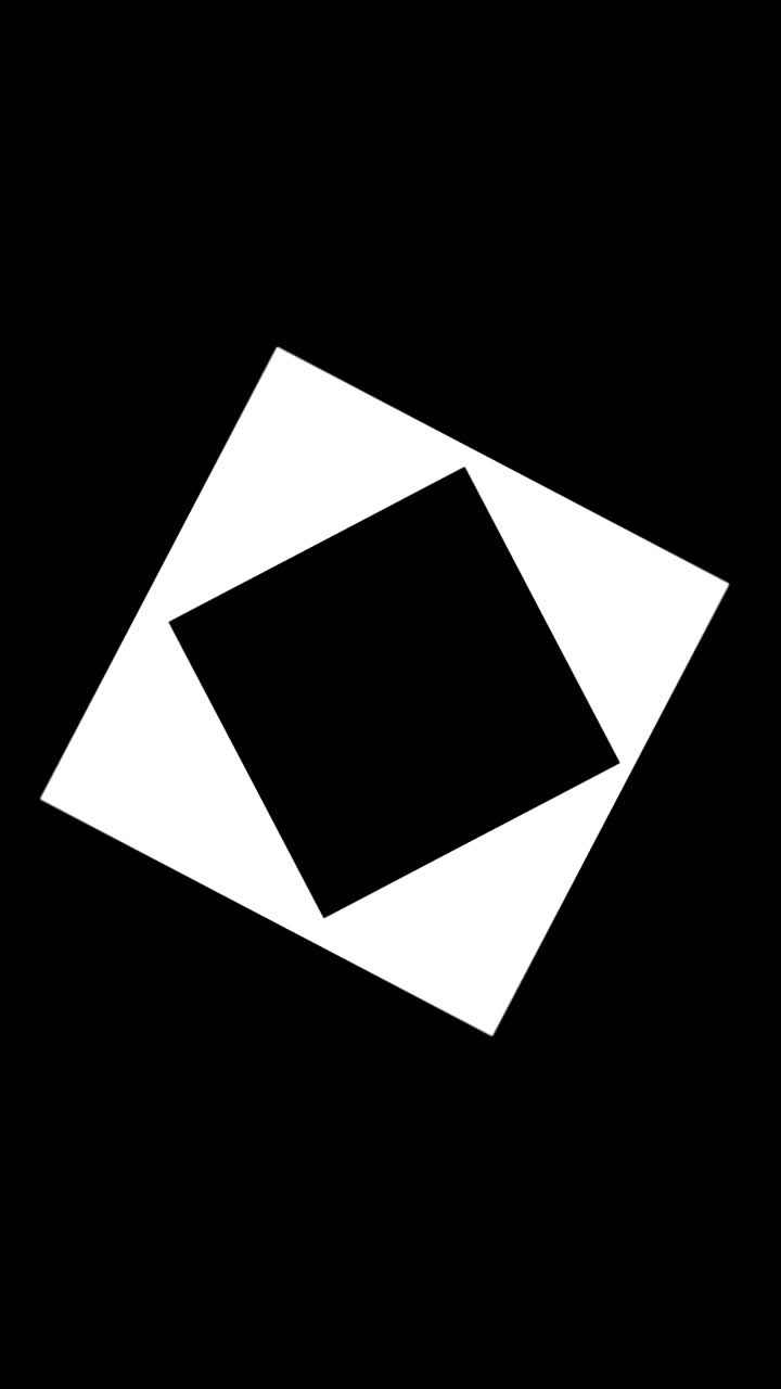 Black and white rectangle frame