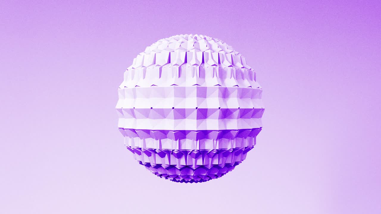 abstract 3d formas animación de esfera hexagonal. imágenes de bucle de renderizado 4k. conjunto de diferentes colores pastel.