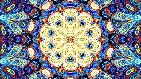 bright abstract light governing full color, kaleidoscope, black background