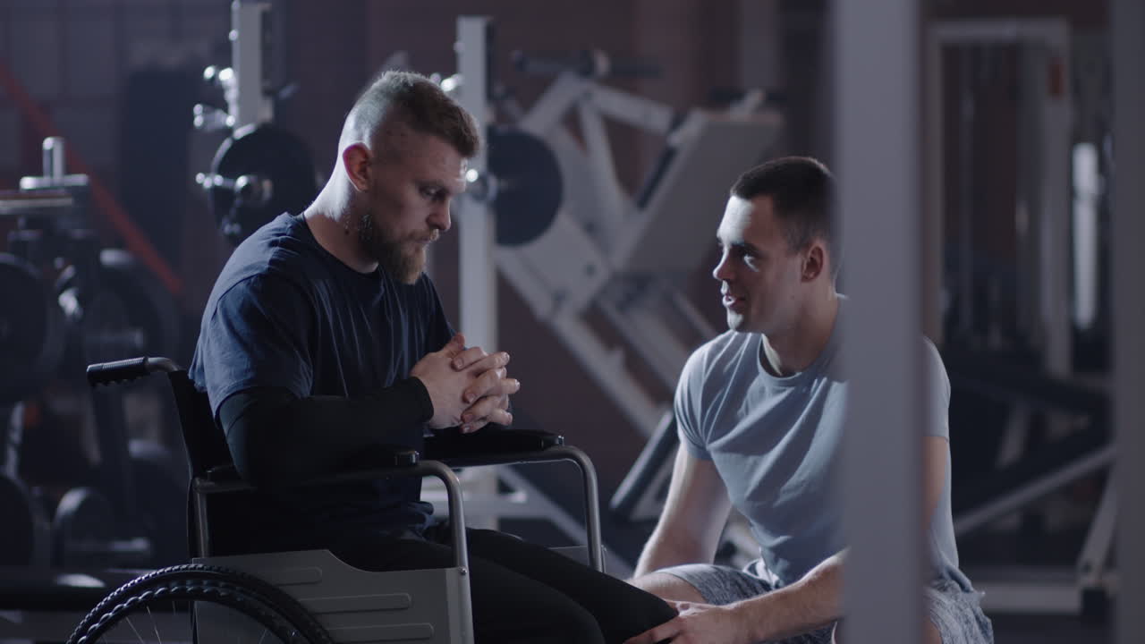 Supportive gym environment for a person with disability