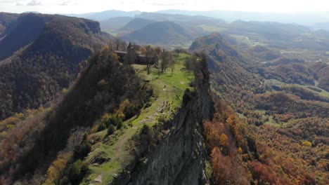 Aerial:-narrow-plateau-in-autumn-season