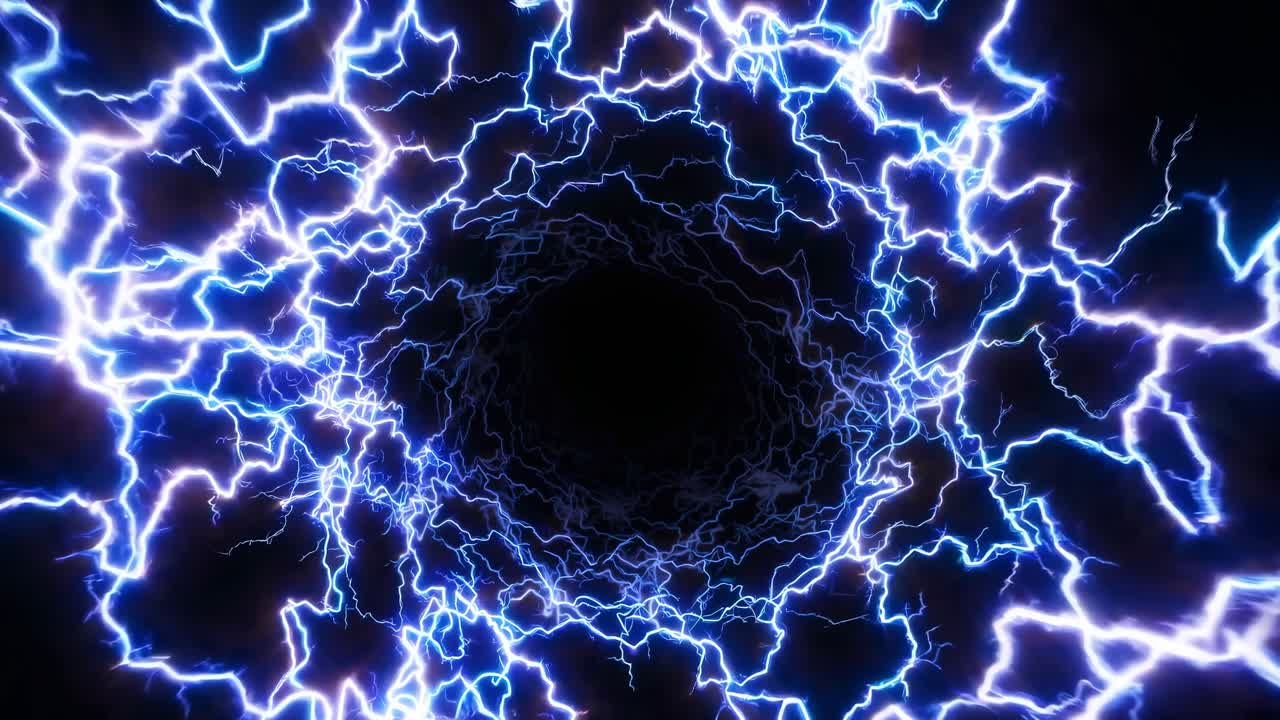 Abstract Lightning Tunnel