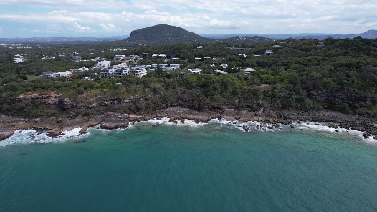 Bays Of Coolum - Scenic Beaches In Queensland, Australia - Drone Shot