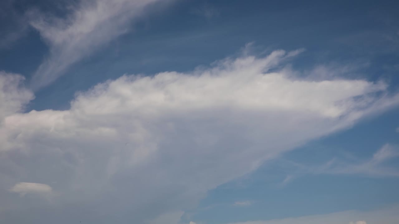 Timelapse of Clouds Over City of Bangkok, Thailand on a Sunny Day