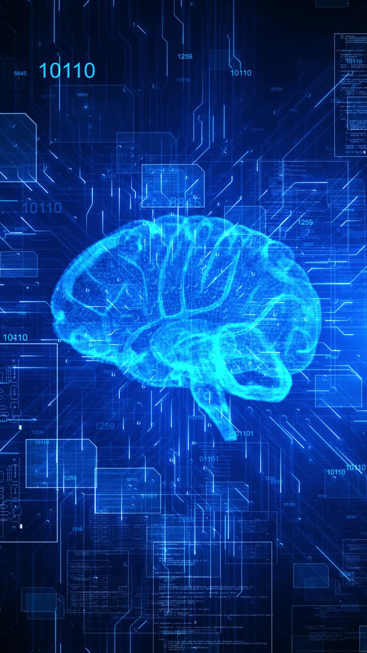 4k future ai technology innovation background ai system autonomously computer program code deep