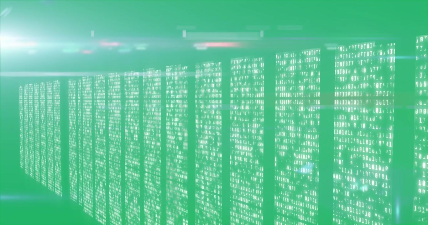 Camera panning panels sliding left red band drifting panels pulsing showing depth clear background