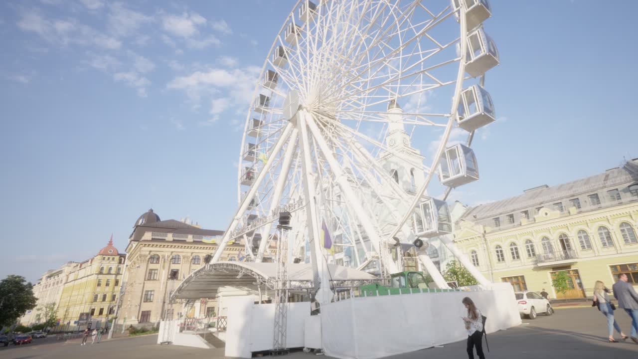 Ferris Wheel in European City