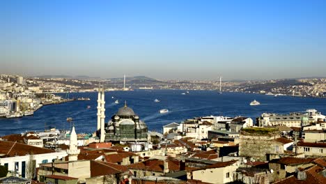 panoramic view bosphorus,