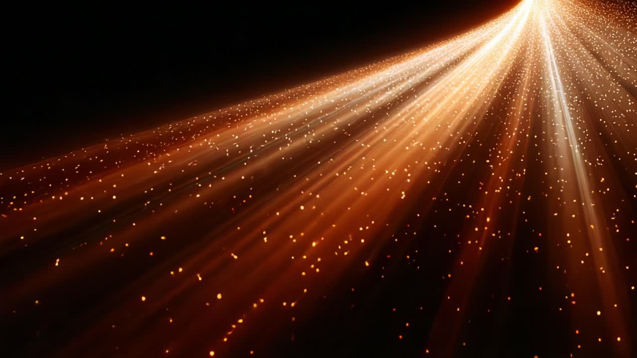 A mesmerizing display of radiant particles and light rays, capturing the essence of dynamic energy and movement in stunning visual format that evokes a sense of wonder and awe