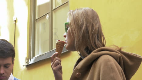 people eating ice-cream outdoor