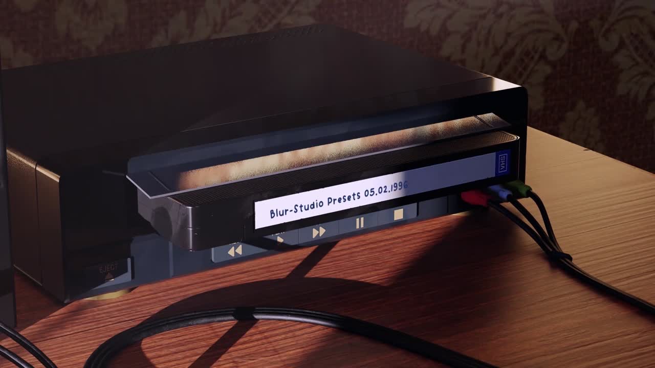 A modern video template designed for old tv historical opener content