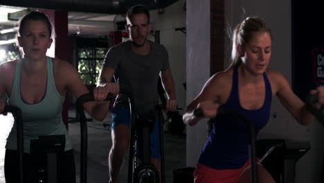 exercise class at a gym