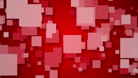 Abstract Red and Pink Square Pattern