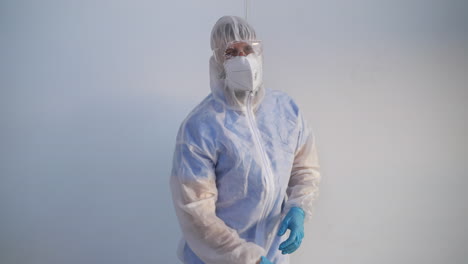 healthcare worker in protective gear