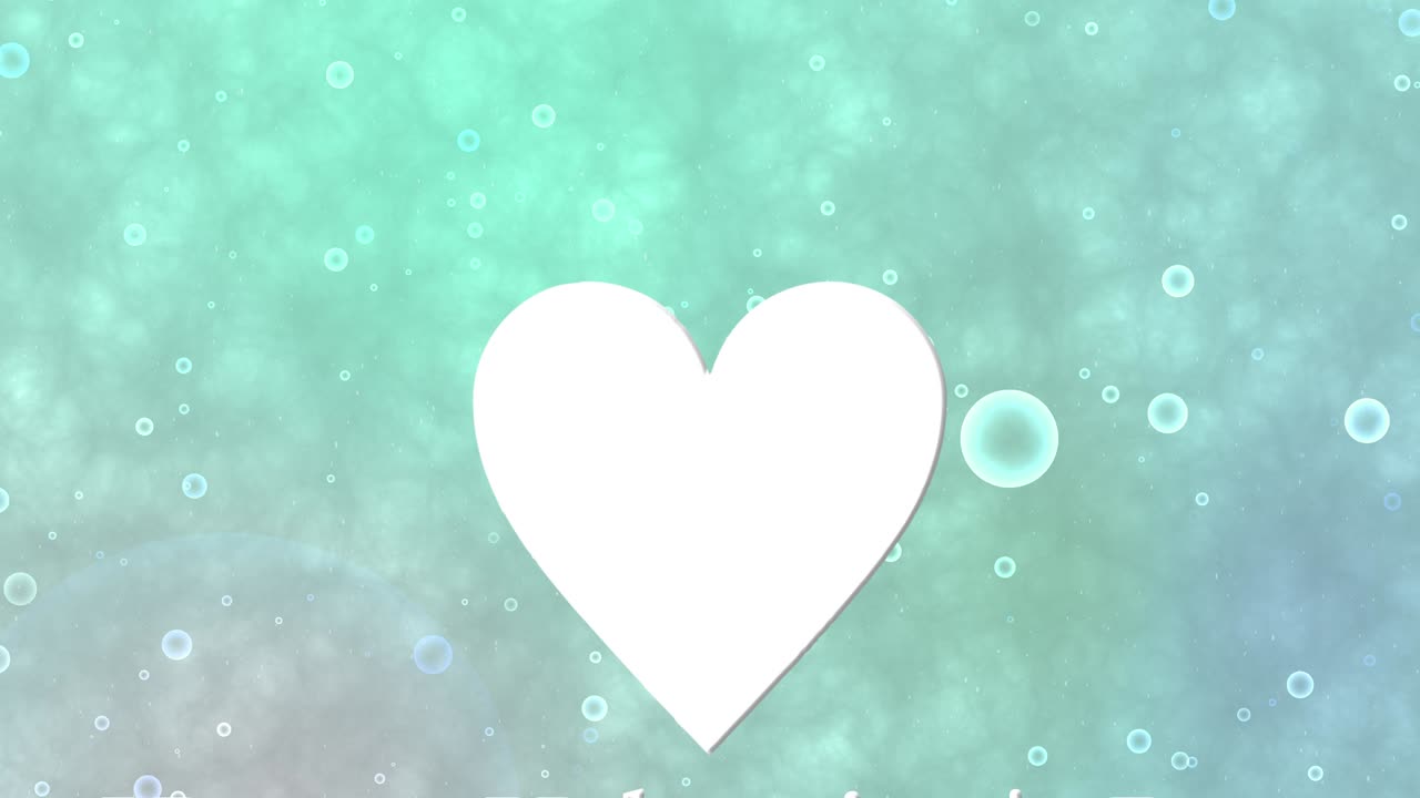 발렌타인 메시지 텍스트 애니메이션 모션 그래픽