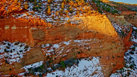 A sweeping aerial view captures the striking canyonlands near Page, Arizona.