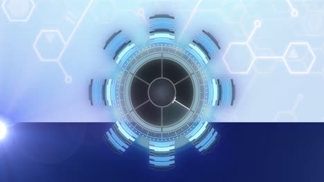 animation of radar over chemical formulas