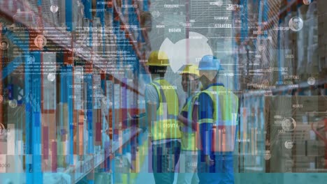 Animation-of-data-processing-over-diverse-workers-in-warehouse