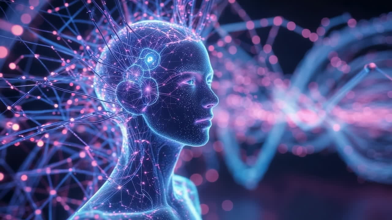 AI e Coscienza: Una Mente Digitale Futuristica