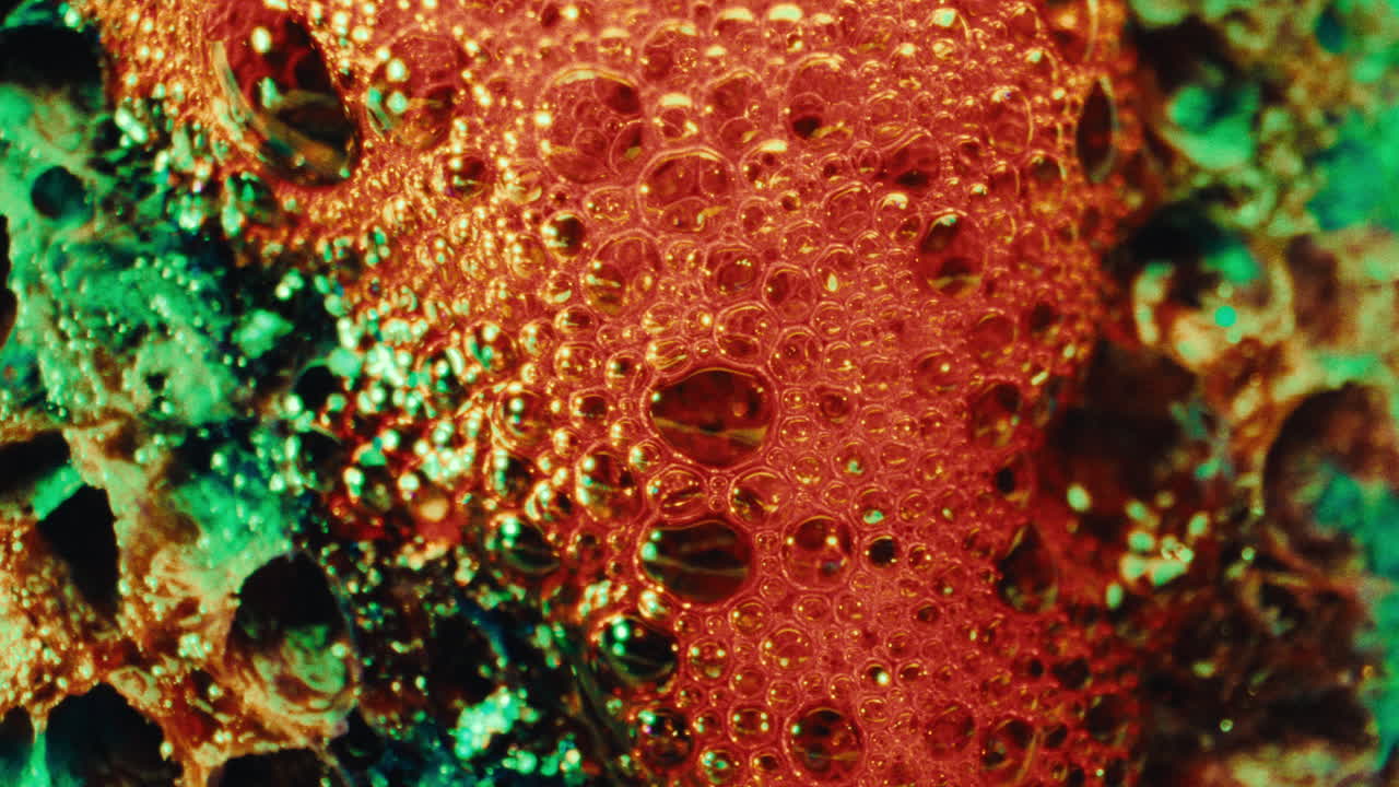 burbujas abstractas de colores