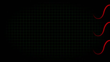 electrocardiogram oscilloscope waveform animation motion graphics