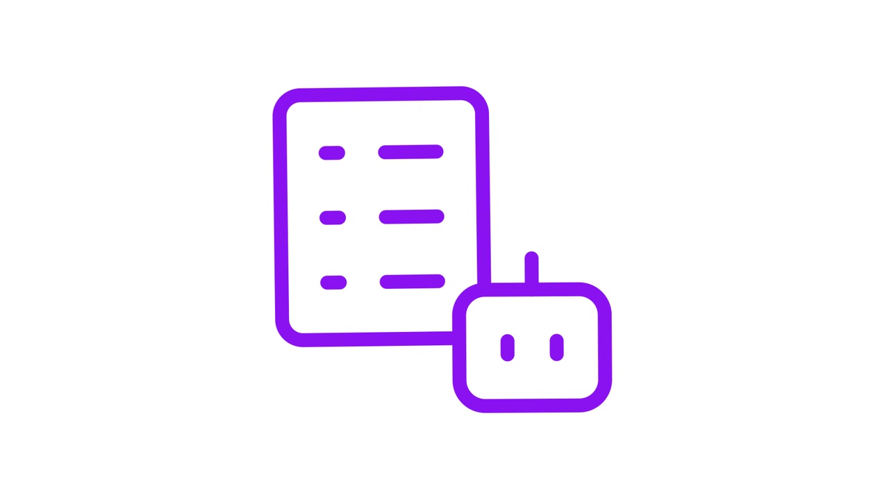 Animated Icon of a Bot Interacting with a Document